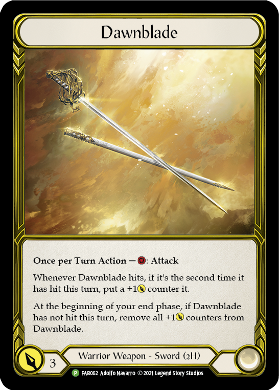 Dawnblade (Golden) [FAB062] (Promo)  Cold Foil | Magic Magpie