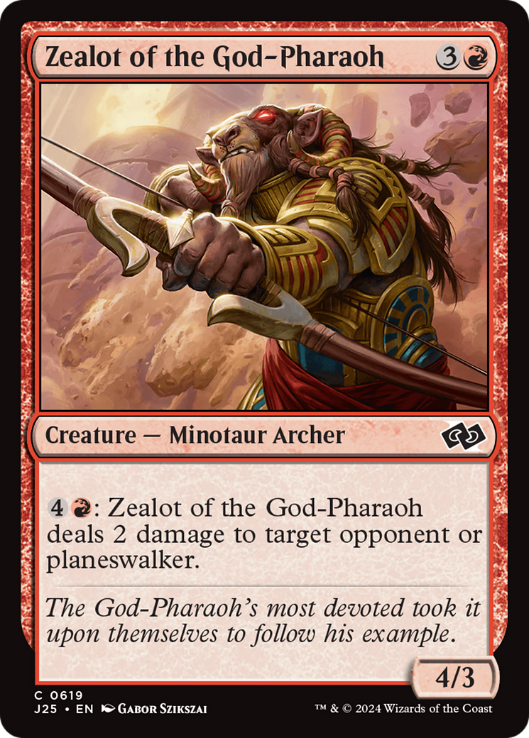 Zealot of the God-Pharaoh [Foundations Jumpstart] | Magic Magpie