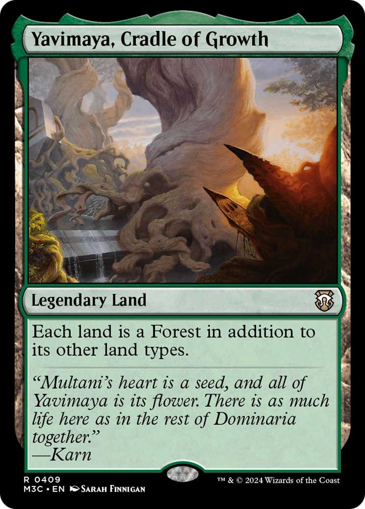 Yavimaya, Cradle of Growth (Ripple Foil) [Modern Horizons 3 Commander] | Magic Magpie