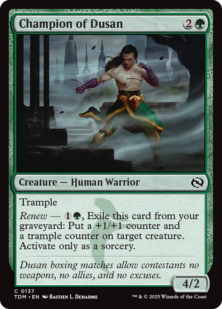 Champion of Dusan [Tarkir: Dragonstorm] | Magic Magpie