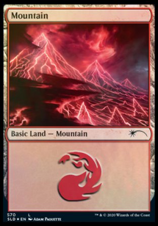 Mountain (Lightning) (570) [Secret Lair Drop Promos] | Magic Magpie