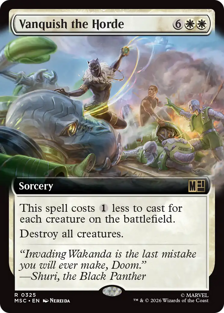 Vanquish the Horde (Extended Art) [Marvel Super Heroes Commander] | Magic Magpie