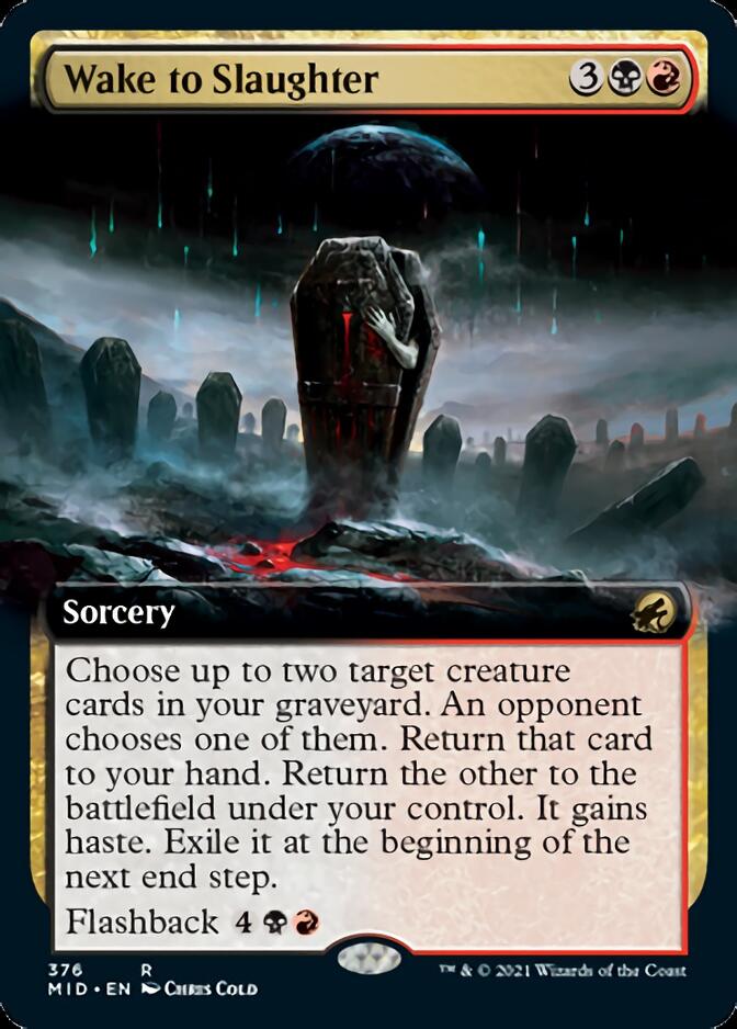 Wake to Slaughter (Extended Art) [Innistrad: Midnight Hunt] | Magic Magpie