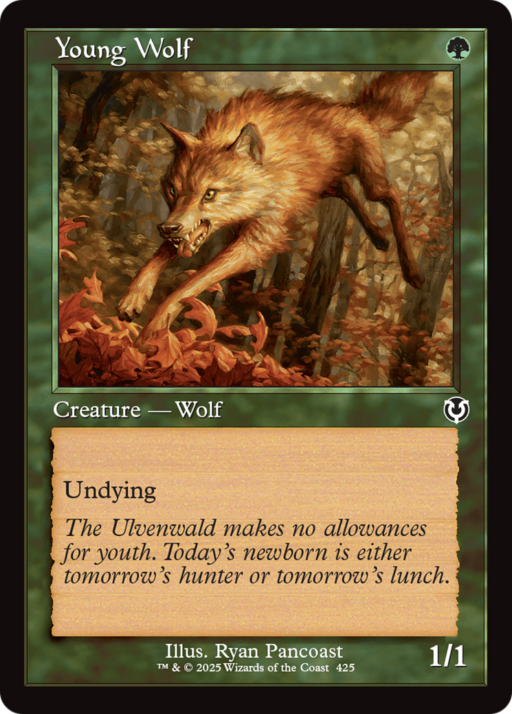 Young Wolf (Retro Frame) [Innistrad Remastered] | Magic Magpie