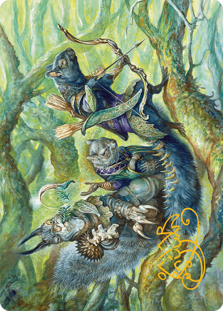 The Odd Acorn Gang Art Card (Gold-Stamped Signature) [Bloomburrow Art Series] | Magic Magpie