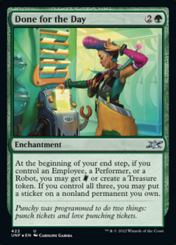 Done for the Day (Galaxy Foil) [Unfinity] | Magic Magpie