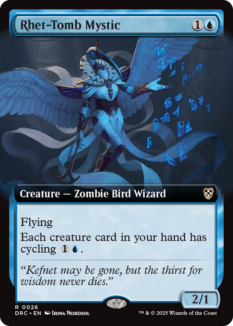 Rhet-Tomb Mystic (Extended Art) [Aetherdrift Commander] | Magic Magpie