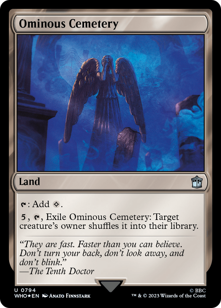 Ominous Cemetery (Surge Foil) [Doctor Who] | Magic Magpie