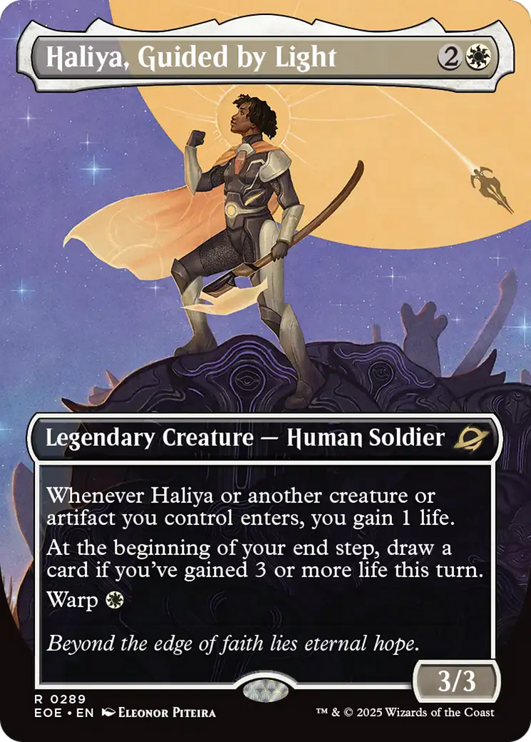 Haliya, Guided by Light (Borderless) [Edge of Eternities] | Magic Magpie