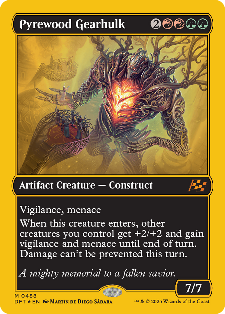 Pyrewood Gearhulk (First-Place Foil) [Aetherdrift] | Magic Magpie