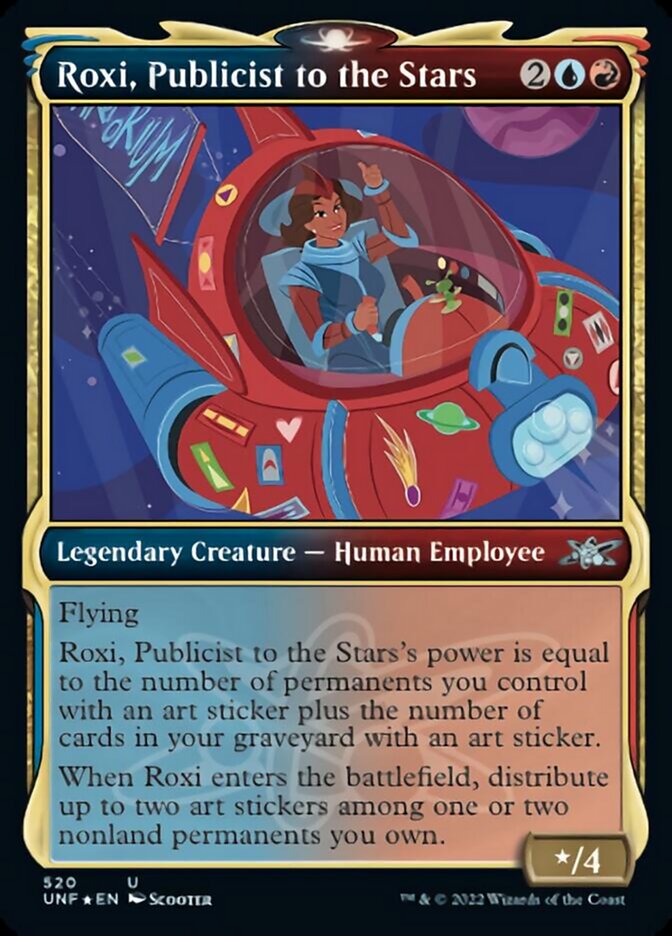 Roxi, Publicist to the Stars (Showcase) (Galaxy Foil) [Unfinity] | Magic Magpie