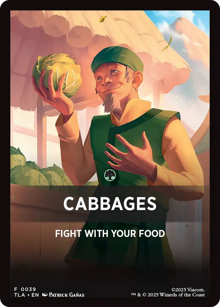 Cabbages Theme Card [Avatar: The Last Airbender Tokens] | Magic Magpie