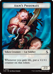 Ajani's Pridemate // Mowu Double-Sided Token [Reality Fracture Tokens] | Magic Magpie