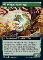 The Dragon-Kami Reborn // Dragon-Kami's Egg (Extended Art) [Kamigawa: Neon Dynasty] | Magic Magpie