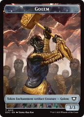 Shapeshifter // Golem (0013) Double-Sided Token [Edge of Eternities Commander Tokens] | Magic Magpie