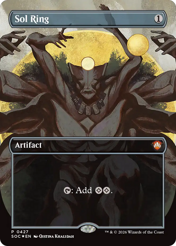 Sol Ring (Borderless) [Secrets of Strixhaven Commander] | Magic Magpie