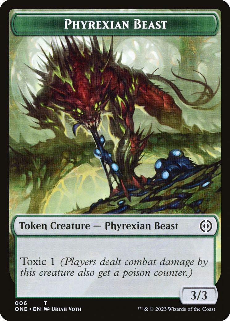Phyrexian Beast Token [Phyrexia: All Will Be One Tokens] | Magic Magpie