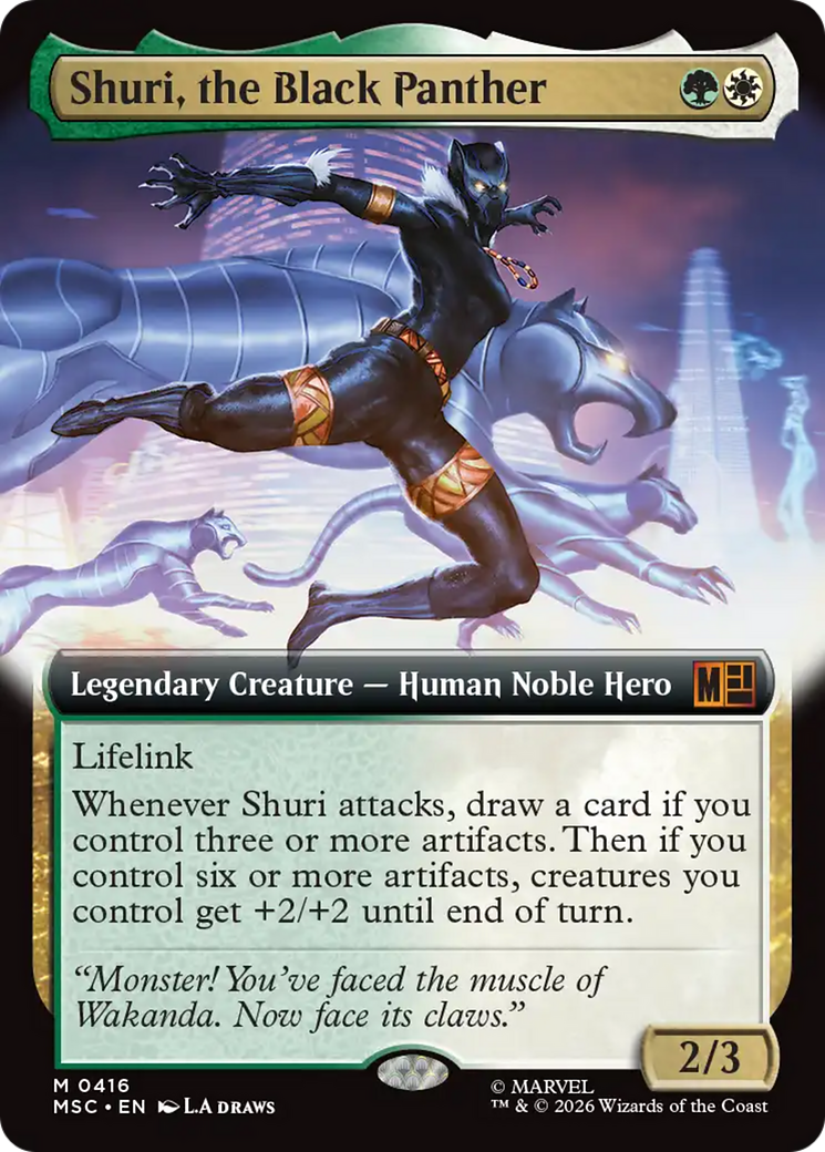 Shuri, the Black Panther (Extended Art) [Marvel Super Heroes Commander] | Magic Magpie