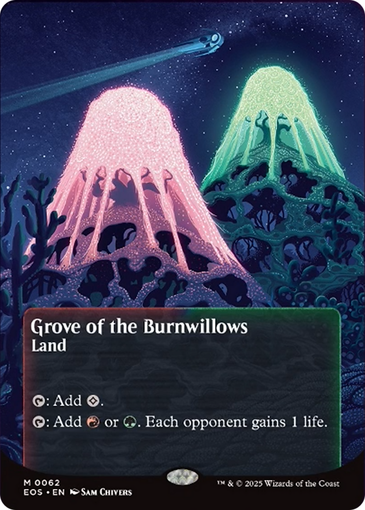Grove of the Burnwillows (0062) (Borderless) [Edge of Eternities: Stellar Sights] | Magic Magpie