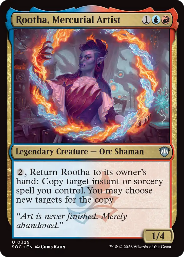 Rootha, Mercurial Artist [Secrets of Strixhaven Commander] | Magic Magpie