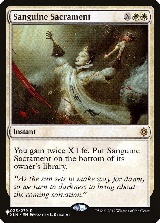 Sanguine Sacrament [The List] | Magic Magpie