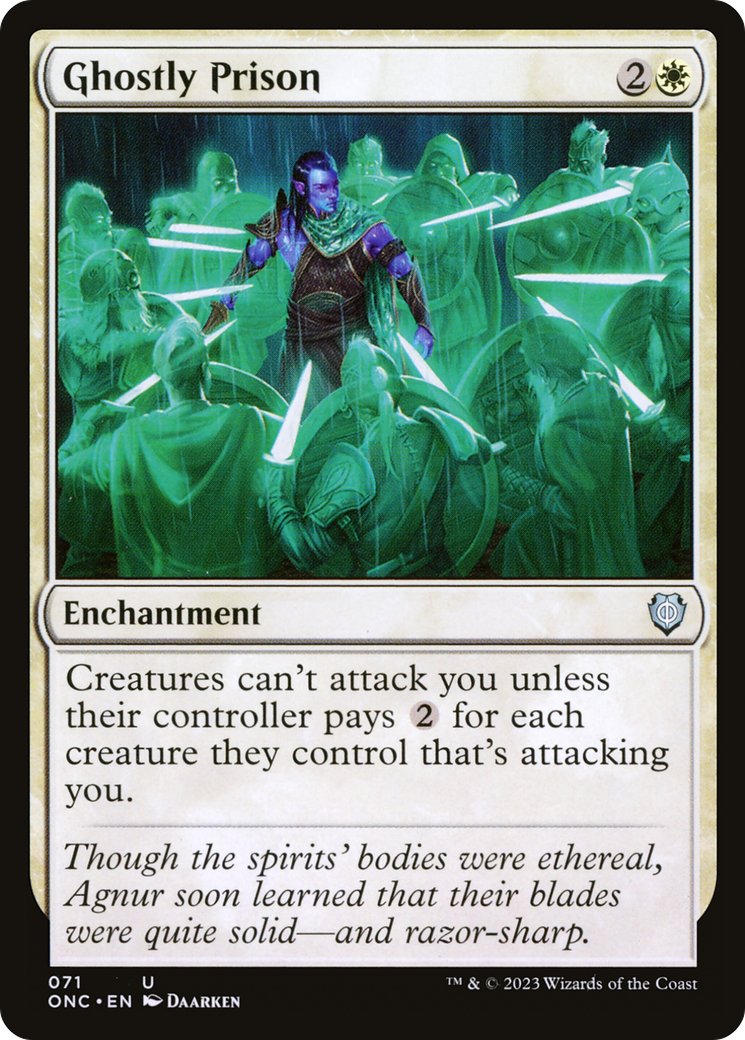 Ghostly Prison [Phyrexia: All Will Be One Commander] | Magic Magpie