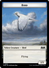 Bird // Food (0011) Double-Sided Token [Wilds of Eldraine Tokens] | Magic Magpie