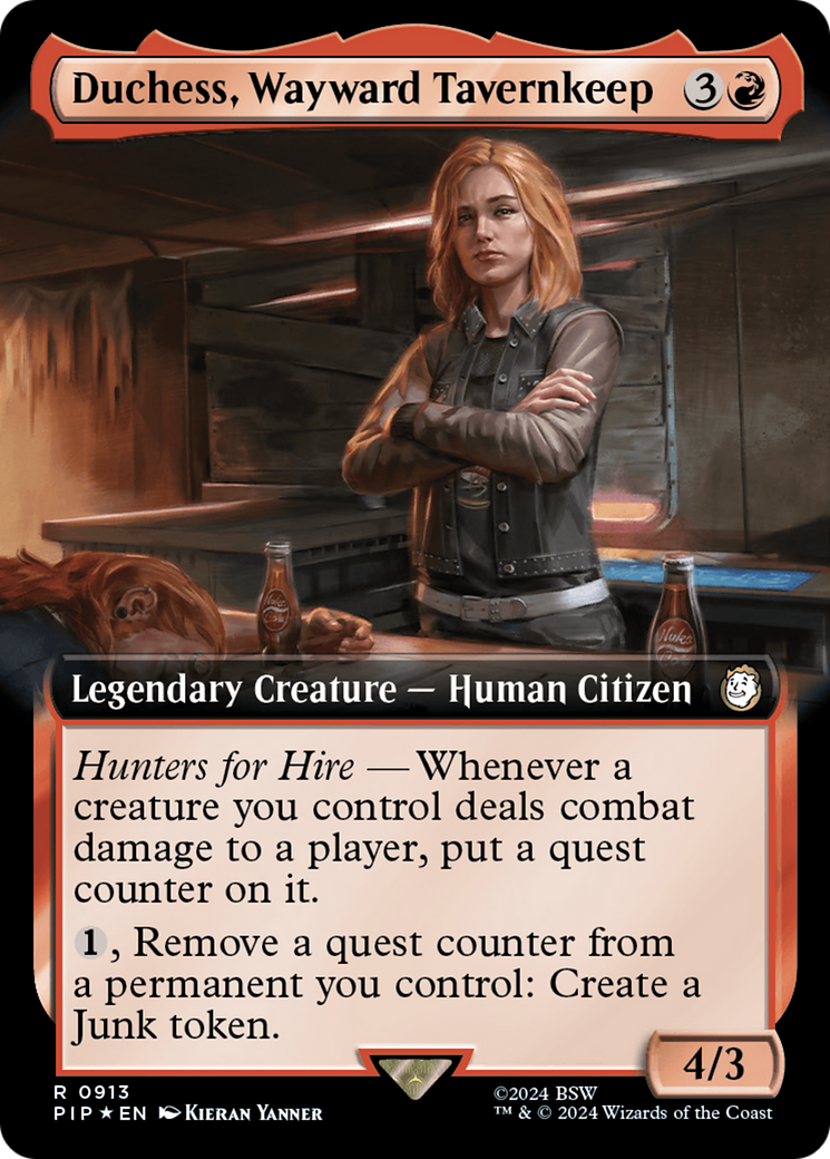 Duchess, Wayward Tavernkeep (Extended Art) (Surge Foil) [Fallout] | Magic Magpie