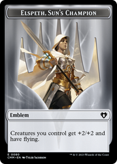 Elspeth, Sun's Champion Emblem // Copy (55) Double-Sided Token [Commander Masters Tokens] | Magic Magpie