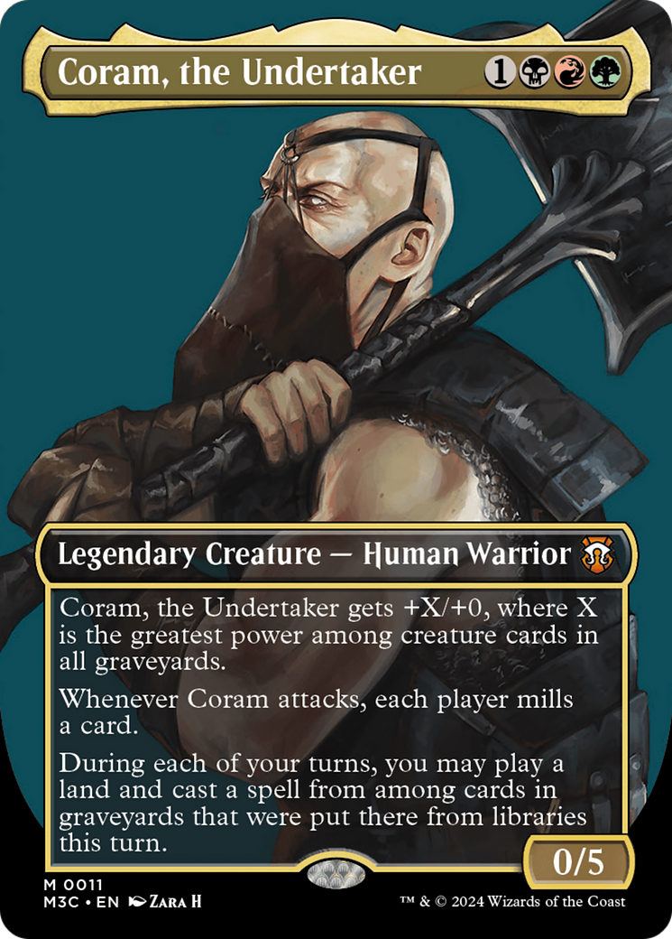 Coram, the Undertaker (Borderless) [Modern Horizons 3 Commander] | Magic Magpie