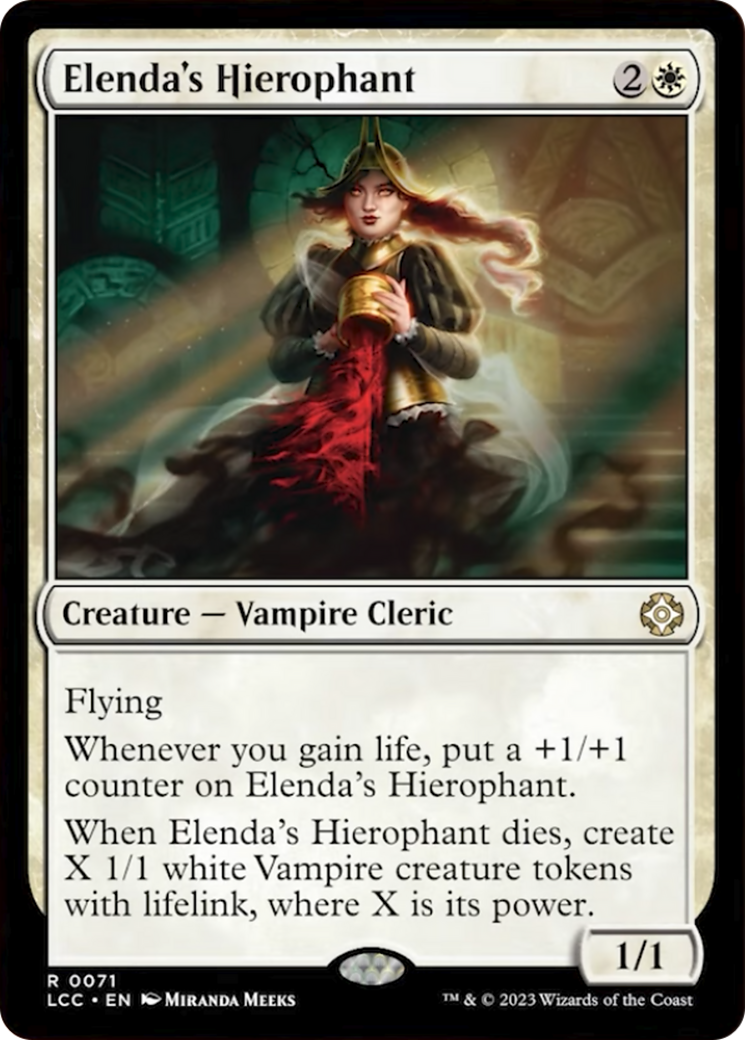 Elenda's Hierophant [The Lost Caverns of Ixalan Commander] | Magic Magpie