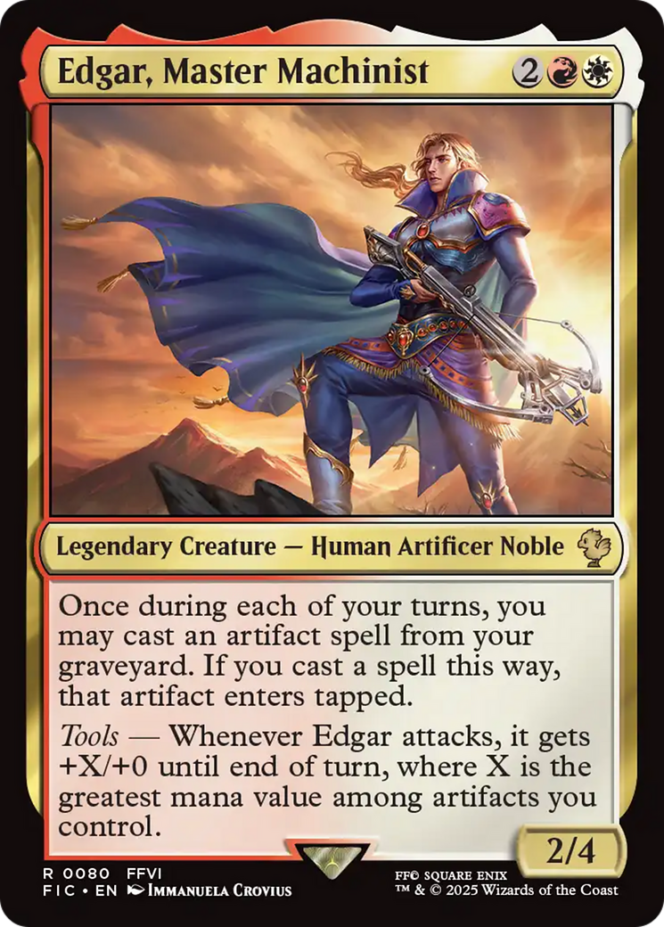 Edgar, Master Machinist [FINAL FANTASY Commander] | Magic Magpie