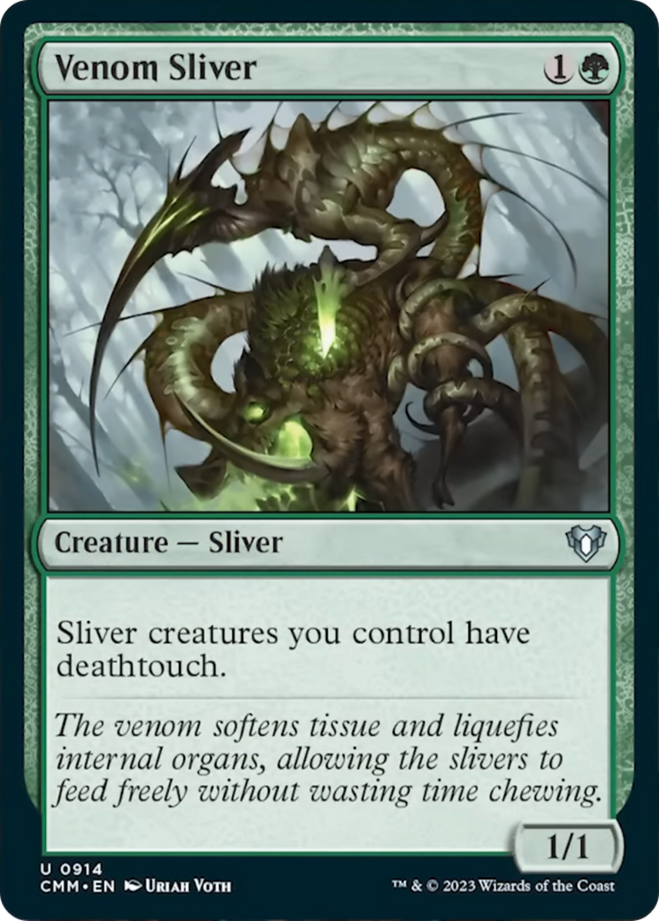 Venom Sliver [Commander Masters] | Magic Magpie