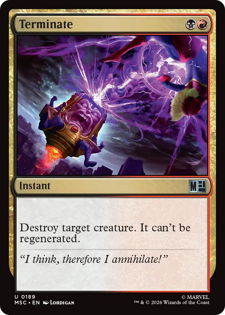 Terminate (Surge Foil) [Marvel Super Heroes Commander] | Magic Magpie