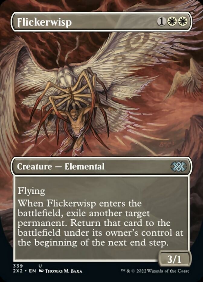 Flickerwisp (Borderless Alternate Art) [Double Masters 2022] | Magic Magpie