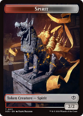 Inkling (0007) // Spirit (0011) Double-Sided Token [Secrets of Strixhaven Tokens] | Magic Magpie