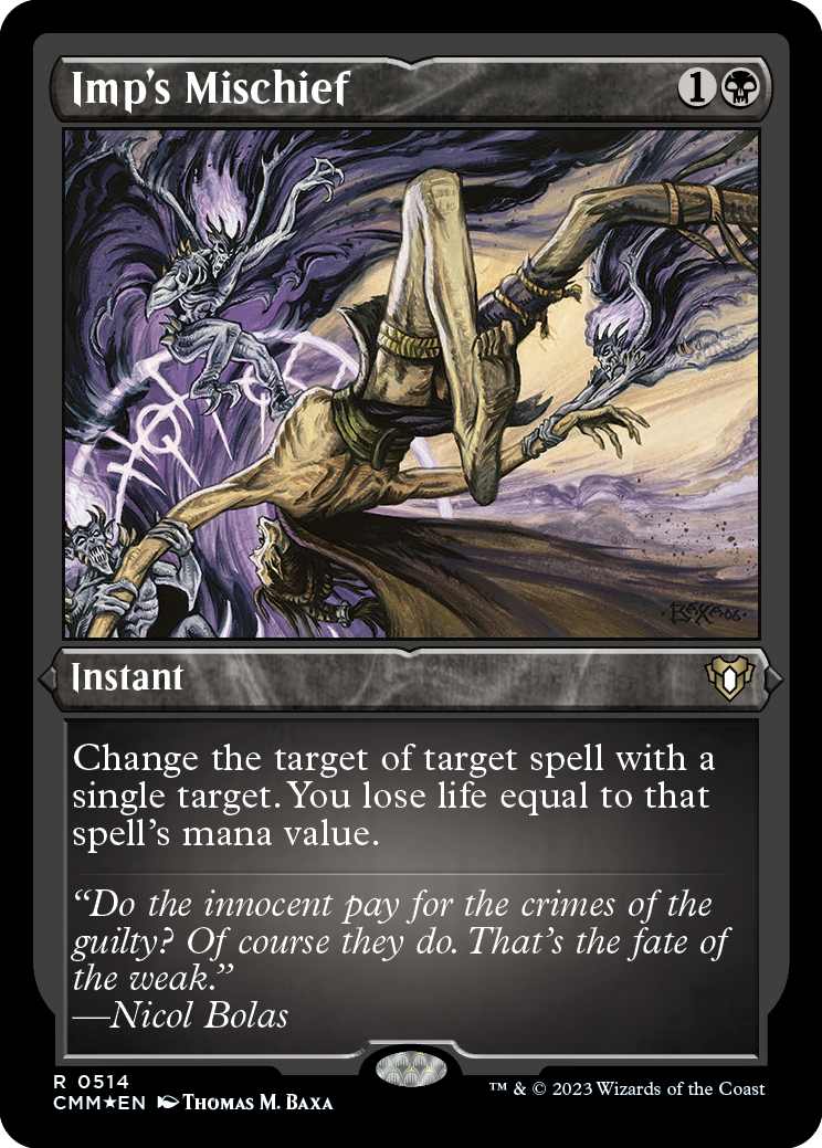 Imp's Mischief (Foil Etched) [Commander Masters] | Magic Magpie