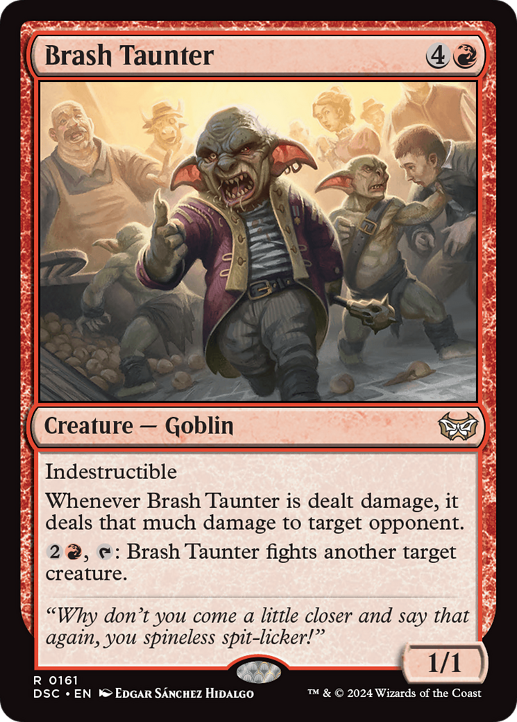 Brash Taunter [Duskmourn: House of Horror Commander] | Magic Magpie