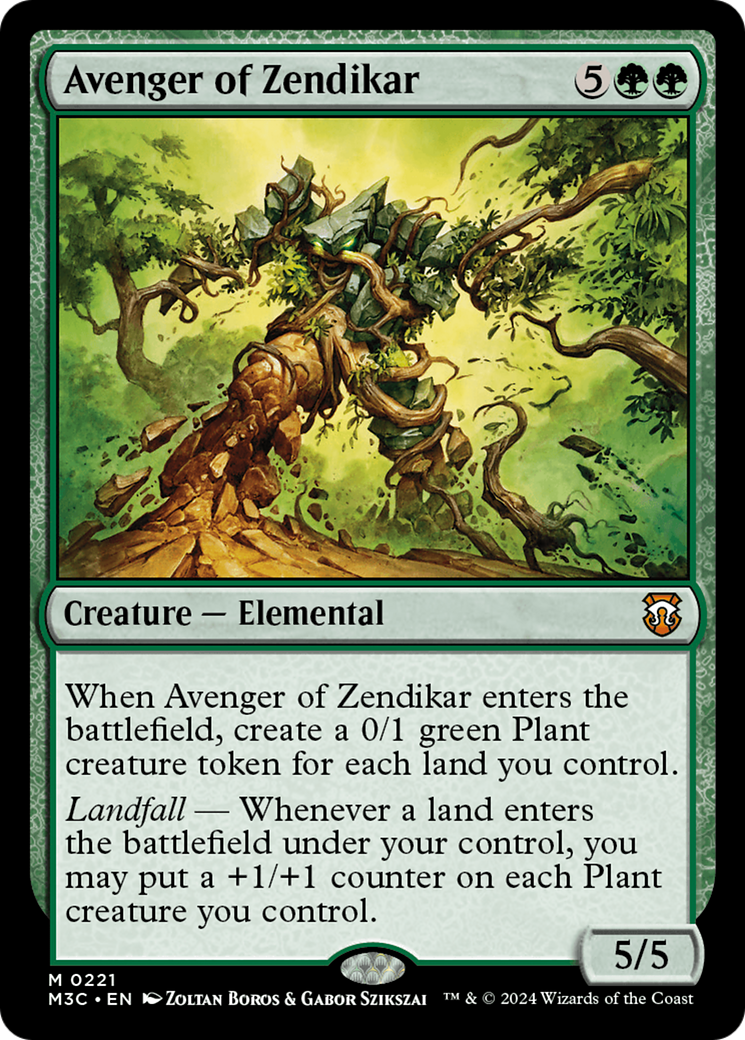 Avenger of Zendikar (Ripple Foil) [Modern Horizons 3 Commander] | Magic Magpie