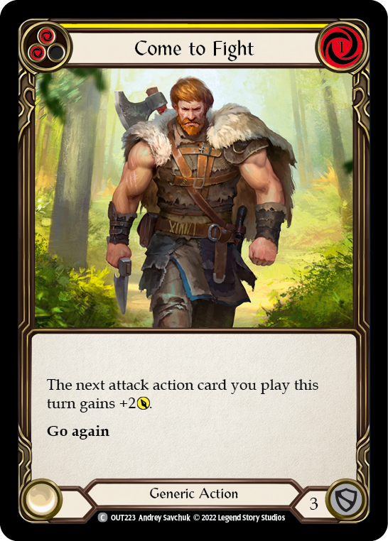Come to Fight (Yellow) [OUT223] (Outsiders) | Magic Magpie