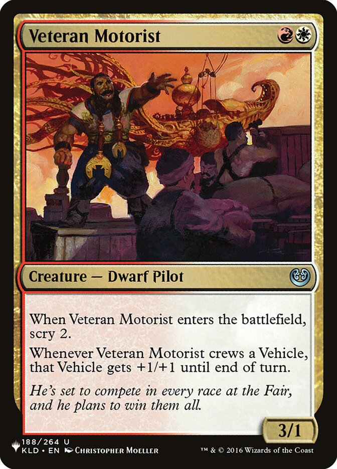 Veteran Motorist [The List] | Magic Magpie