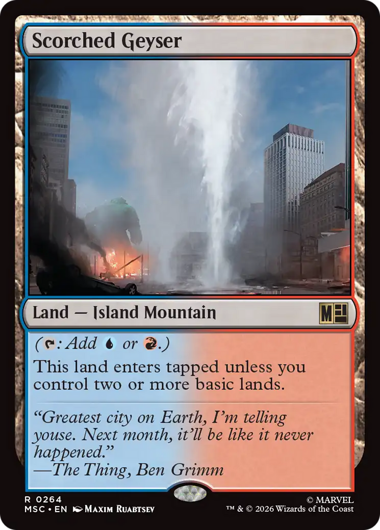 Scorched Geyser [Marvel Super Heroes Commander] | Magic Magpie