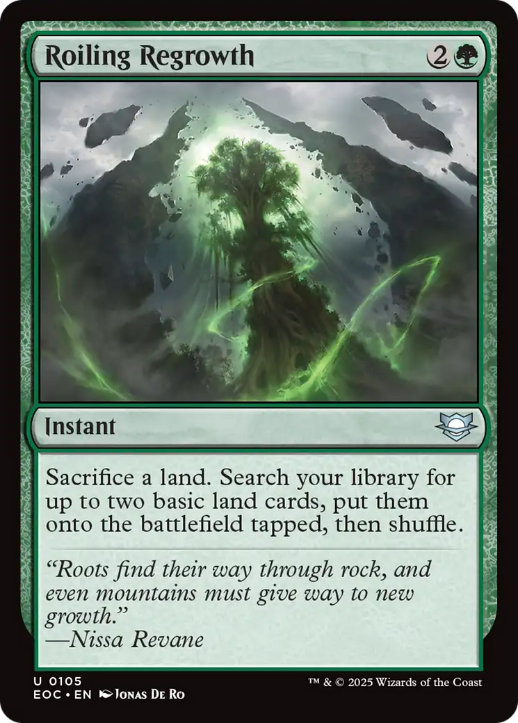 Roiling Regrowth [Edge of Eternities Commander] | Magic Magpie