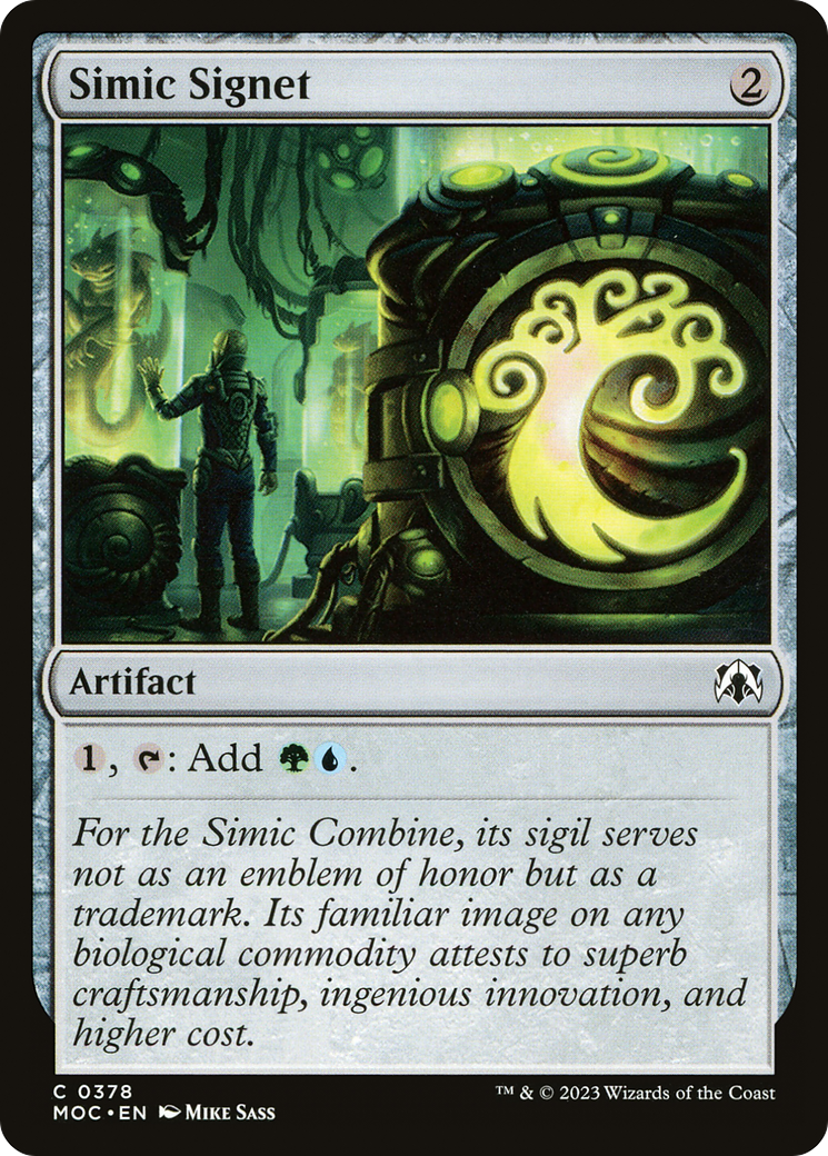 Simic Signet [March of the Machine Commander] | Magic Magpie