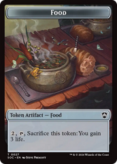 Elemental (0020) // Food Double-Sided Token [Secrets of Strixhaven Commander Tokens] | Magic Magpie