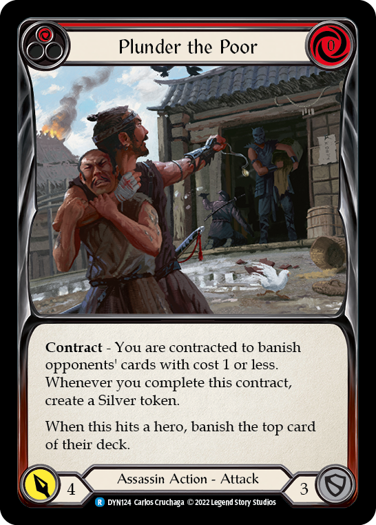 Plunder the Poor (Red) [DYN124] (Dynasty) | Magic Magpie