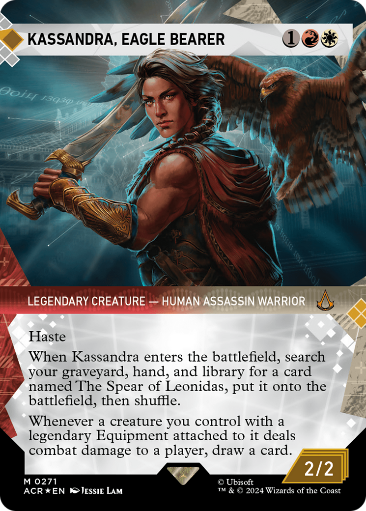 Kassandra, Eagle Bearer (Showcase) (Textured Foil) [Assassin's Creed] | Magic Magpie