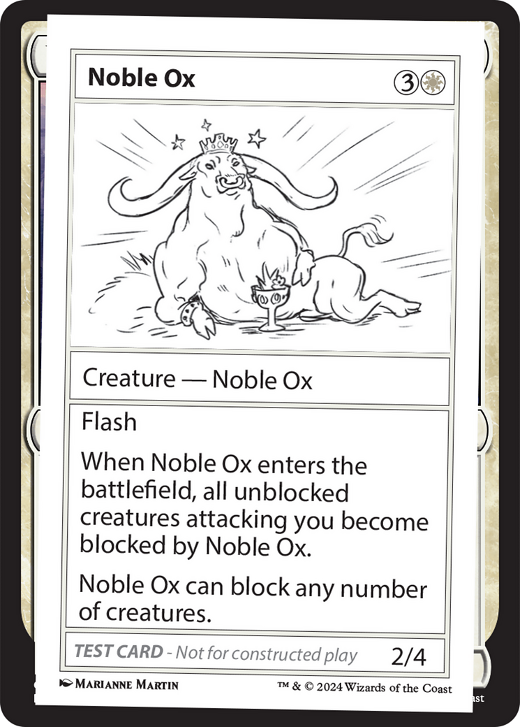 Noble Ox [Mystery Booster 2 Playtest Cards] | Magic Magpie