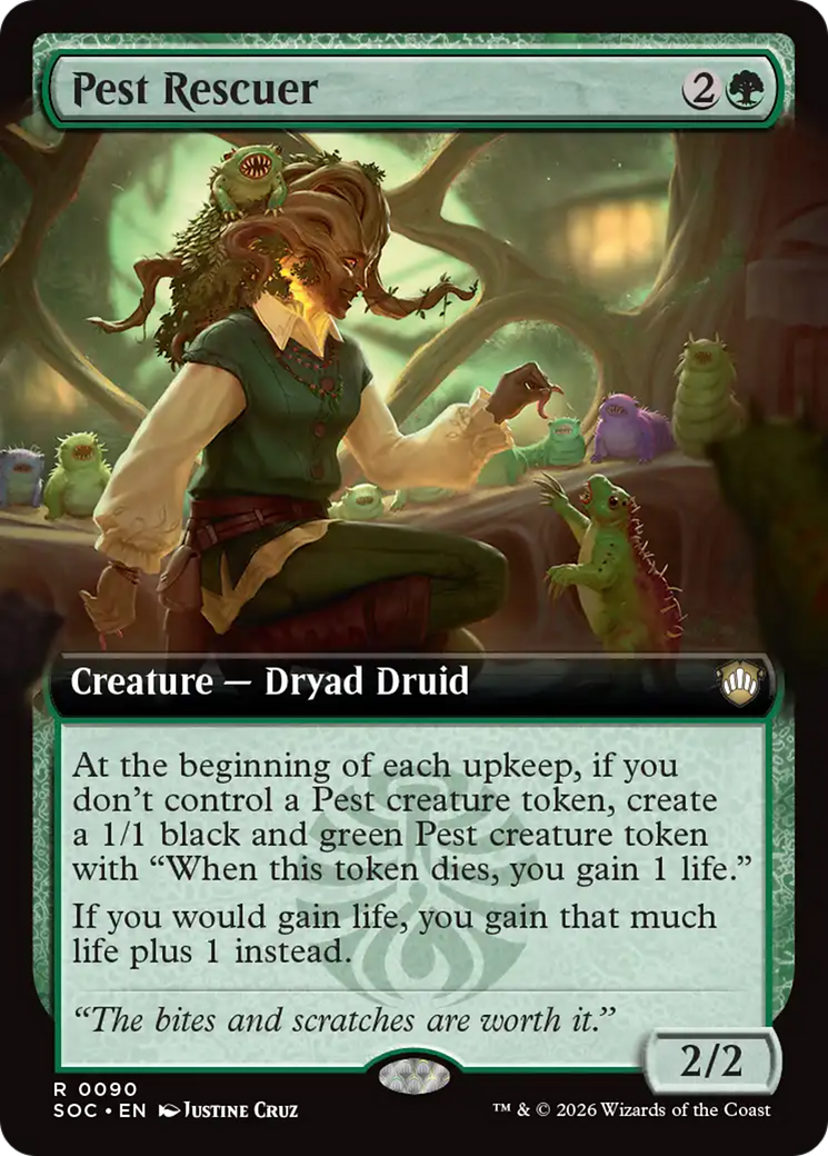 Pest Rescuer (Extended Art) [Secrets of Strixhaven Commander] | Magic Magpie