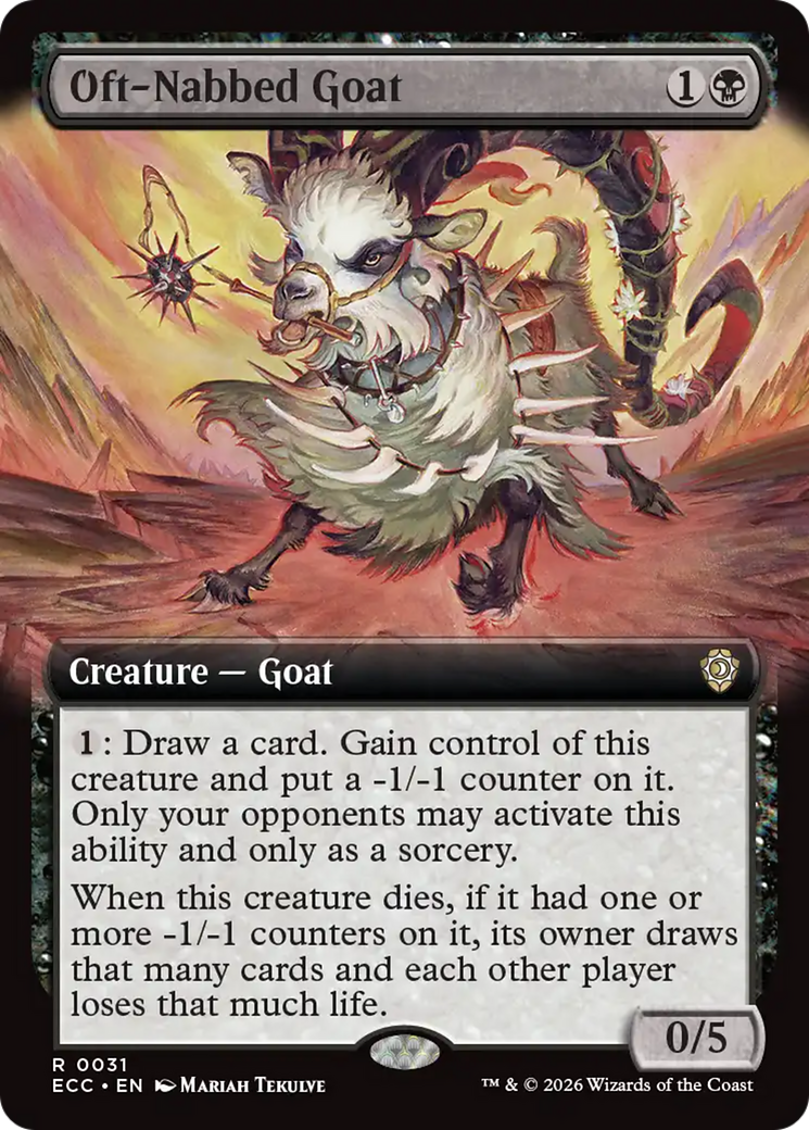 Oft-Nabbed Goat (Extended Art) [Lorwyn Eclipsed Commander] | Magic Magpie